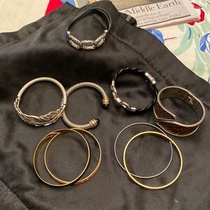 Stretch bracelets and cuff bracelets and Bangles